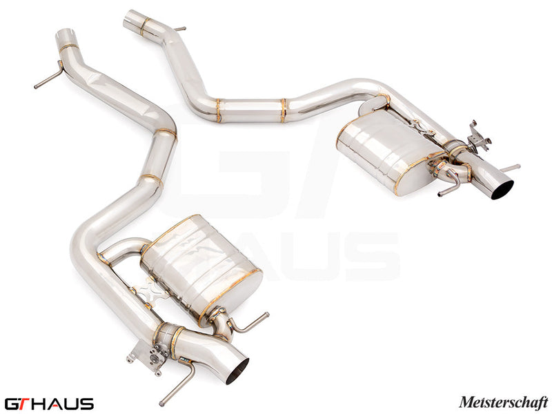 Premium exhaust system for 2021+ Mercedes-Benz W223 S580, featuring stainless steel construction and enhanced performance.