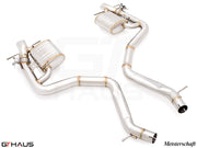 Premium stainless steel exhaust system for 2021+ Mercedes-Benz W223 S580 V8 Bi-Turbo, enhancing performance and sound.