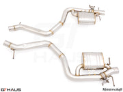 Premium exhaust system for 2024+ Mercedes-Benz W223 S63E AMG Hybrid, featuring stainless steel construction and precision design.