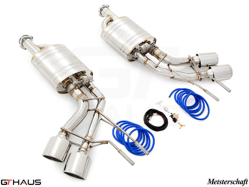 Premium exhaust system for Mercedes-Benz W463 G-Class G500/550 AMG 4x4 Special Edition, featuring stainless steel construction.