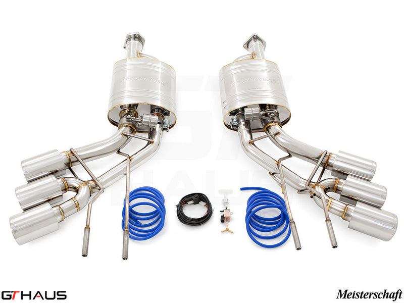 Premium exhaust system for Mercedes-Benz W463 G-Class G500/550 AMG 4x4 Special Edition, featuring stainless steel construction.