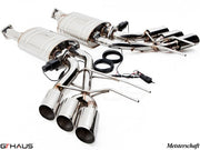 Premium exhaust system for Mercedes-Benz W463 G-Class G500/550 AMG 4x4 Special Edition, featuring polished stainless steel and electronic valves.