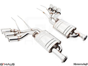 Premium performance exhaust system for Mercedes-Benz W463 G-Class G500/550, featuring stainless steel construction and enhanced sound.