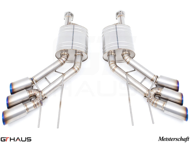 Premium stainless steel exhaust system for Mercedes-Benz W463 G-Class G55 AMG, enhancing performance and sound.