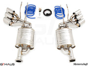 Premium exhaust system for Mercedes-Benz W463 G-Class G63 AMG featuring stainless steel construction and electronic valve control.