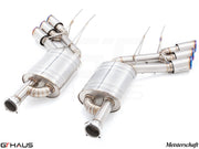 Premium exhaust system for Mercedes-Benz W463 G-Class G63 AMG, featuring stainless steel construction and performance design.