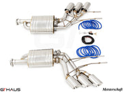 Premium exhaust system for Mercedes-Benz W463 G-Class G65 AMG featuring stainless steel construction and electronic valve control.