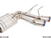 Premium exhaust system for Mercedes-Benz W463 G-Class G65 AMG featuring stainless steel construction and dual tips.