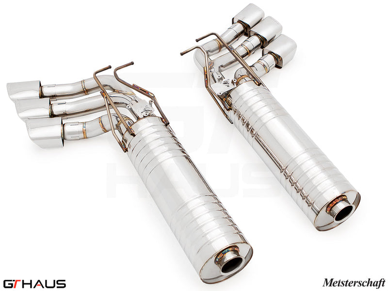 Premium exhaust system for Mercedes-Benz W463 G-Class G500/550, featuring stainless steel construction and advanced valve control.