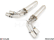 Premium exhaust system for Mercedes-Benz W463 G-Class G63 AMG, featuring stainless steel construction and performance design.