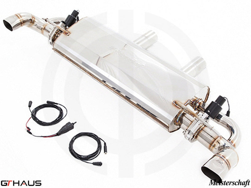 Premium stainless steel exhaust system for Mercedes-Benz X166 GLS400/450 V6 Turbo, featuring electronic valve control.