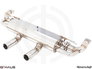 Premium exhaust system for 2016-2019 Mercedes-Benz GLS550, featuring stainless steel construction and electronic valve control.