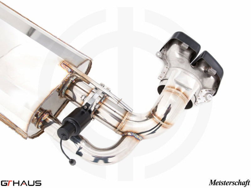 Premium exhaust system for Mercedes-Benz X166 GL63 AMG, featuring stainless steel construction and electronic valve control.
