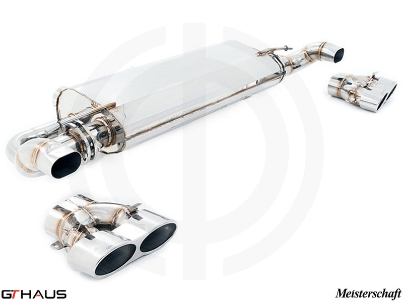 Premium exhaust system for Mercedes-Benz X166 GL63 AMG, featuring dual tips and high-performance design.