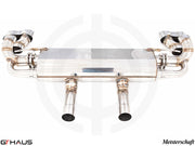 Premium exhaust system for Mercedes-Benz X166 GL63 AMG, featuring dual tips and high-performance design.