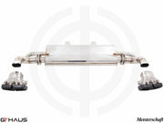 Premium exhaust system for 2014-2015 Mercedes-Benz GL63 AMG, featuring stainless steel construction and electronic valve control.