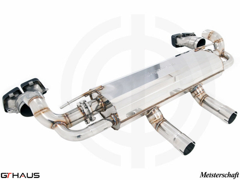 Premium performance exhaust system for Mercedes-Benz X166 GL63 AMG, featuring stainless steel construction and electronic valve control.
