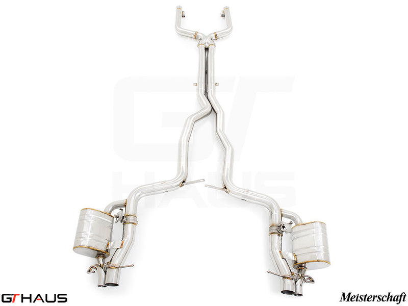 Premium stainless steel exhaust system for Mercedes-Benz X290 GT63 AMG V8 Twin Turbo, enhancing performance and sound.