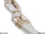 Premium stainless steel exhaust system for Porsche 911 Turbo and Turbo S, designed for enhanced performance and sound.