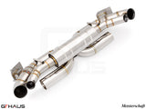 Premium Meisterschaft exhaust system for Porsche 911 (992) Carrera models, featuring stainless steel construction and enhanced performance.