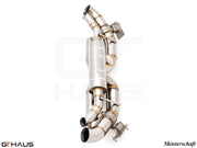 Premium performance exhaust system for Porsche 911 (992) Carrera models, featuring stainless steel construction and advanced design.