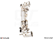 Premium performance exhaust system for Porsche 911 (992) Carrera models, featuring stainless steel construction and electronic valve control.