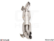 Premium exhaust system for Porsche 911 (992) Carrera models, featuring stainless steel construction and electronic valve control.