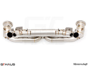 Premium exhaust system for Porsche 911 (992 Chassis) Dakar, featuring stainless steel construction and enhanced performance.