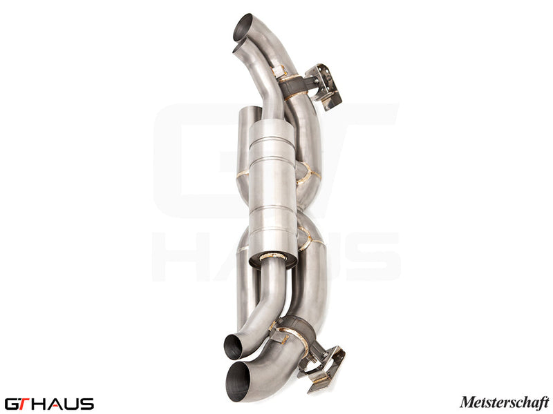 Premium stainless steel exhaust system for Porsche 911 (992 Chassis) Dakar, enhancing performance and sound.