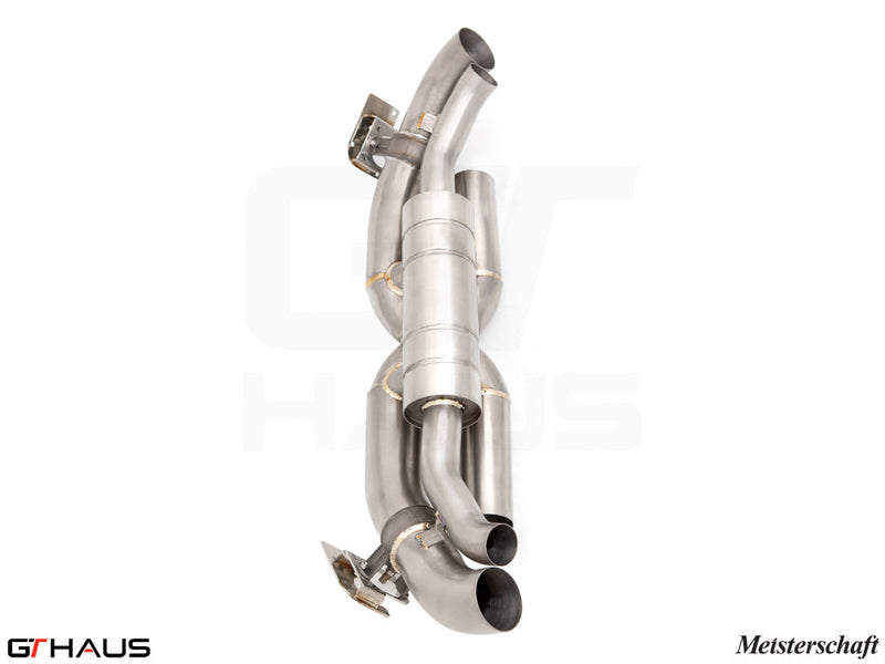 Premium stainless steel exhaust system for Porsche 911 GTS (992 Chassis) 2019-2024, featuring advanced valve control.
