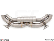 Premium stainless steel exhaust system for Porsche 911 Turbo/Turbo S/Sport Classic, enhancing performance and sound.