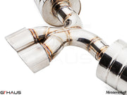 Premium exhaust system for Porsche 987 Boxster, featuring high-quality stainless steel construction and precision welding.
