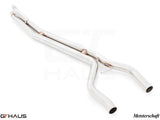 Porsche Cayenne 2011+ full cat-back bolt-on pipe for V6 petrol model, featuring high-quality stainless steel construction.