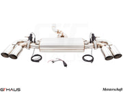 Premium Meisterschaft exhaust system for 2015+ Porsche Cayenne TDI V6 Turbo Diesel with electronic valve control.