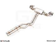 Premium performance exhaust system for Porsche Cayenne SUV/Coupe (2019-2023) featuring stainless steel construction.