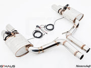 Premium exhaust system for Porsche Panamera Sedan 970 V6 3.6L, featuring stainless steel construction and electronic valve control.