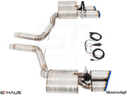 Premium exhaust system for Porsche Panamera Sedan 970 V6 3.6L, featuring stainless steel construction and electronic valve control.