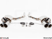 Premium exhaust system for Porsche Panamera Sedan 970 V6 Diesel, featuring dual tips and electronic valve control.