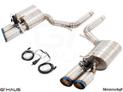 Premium Meisterschaft exhaust system for Porsche Panamera 970 V6 Diesel, featuring dual tips and electronic valve control.