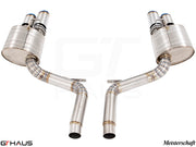 Premium performance exhaust system for Porsche Panamera Sedan 970 V6 Diesel, featuring stainless steel construction and electronic valve control.