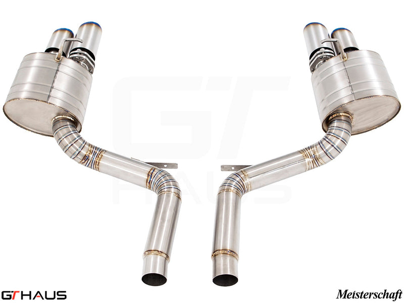 Premium performance exhaust system for Porsche Panamera Sedan 970 V6 Diesel, featuring stainless steel construction and electronic valve control.