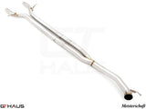 Premium cat-back LSR bolt-on pipes for 2017-2023 Porsche Panamera Sedan 971 V6 models, enhancing performance and sound.