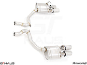 Premium exhaust system for Porsche Panamera 971 V8 (4.0T GTS/Turbo/Turbo S) models, featuring stainless steel construction and electronic valve control.