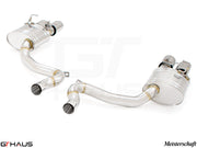 Premium exhaust system for Porsche Panamera 971 V8 (4.0T) models, featuring stainless steel construction and dual tips.