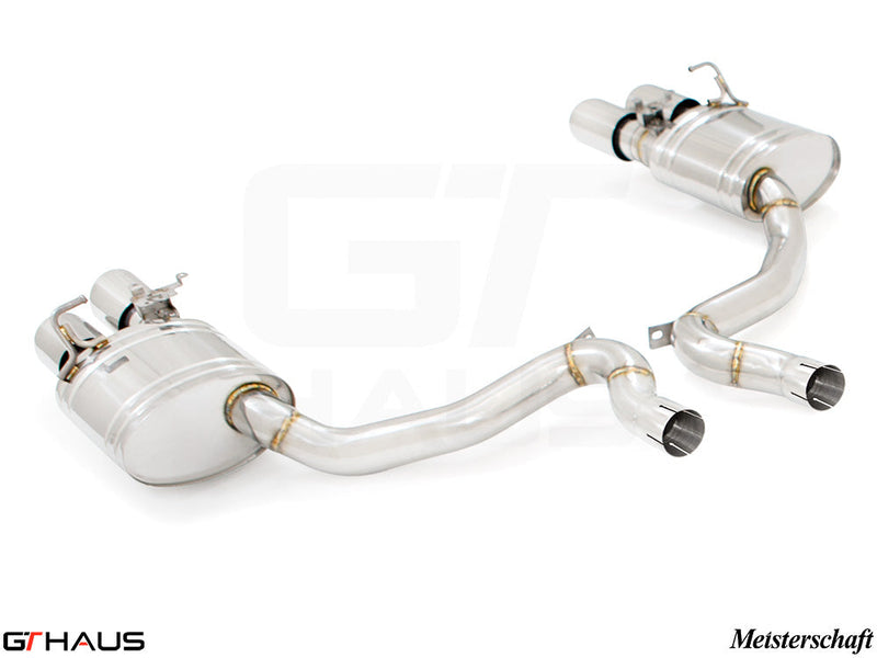Premium exhaust system for Porsche Panamera 971 V8 (4.0T models) featuring stainless steel construction and enhanced performance.