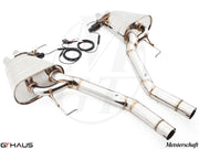 Premium exhaust system for Rolls Royce Dawn V12 Bi-turbo Coupe, featuring stainless steel construction and electronic valve control.