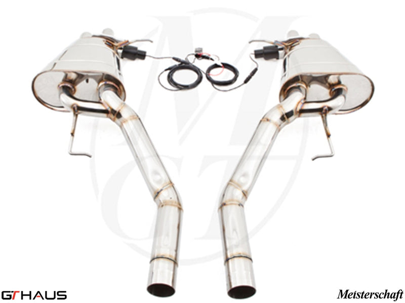 Premium exhaust system for Rolls Royce Dawn V12 Bi-turbo Coupe, featuring stainless steel construction and electronic valve control.