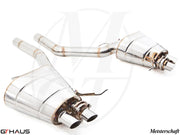 Premium exhaust system for Rolls Royce Dawn V12 Bi-turbo Coupe, enhancing performance and sound. Handcrafted quality.