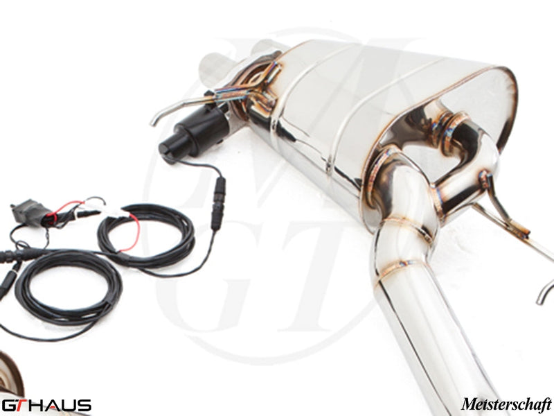 Premium exhaust system for Rolls Royce Ghost V12 Bi-turbo sedan, featuring stainless steel construction and electronic valve control.