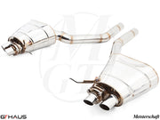 Premium performance exhaust system for Rolls Royce Ghost V12 Bi-turbo sedan, enhancing sound and efficiency.